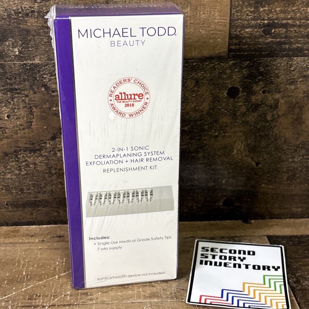 Michael Todd Beauty 2-in-1 Sonic Dermaplaning At Home 8 Count Replenishment Kit